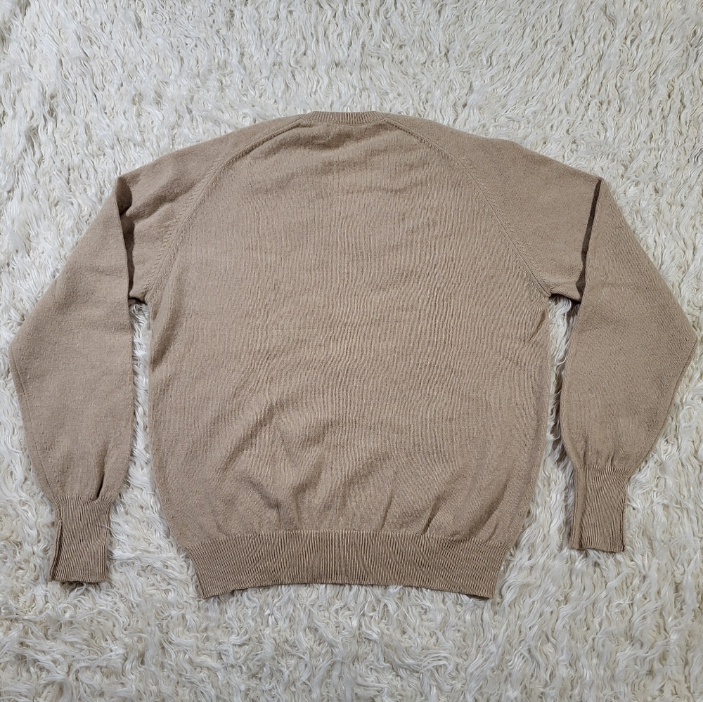 J. McInerney, Ltd. Lambswool V-Neck Sweater Made in Hawick Scotland Size 46 - Picture 10 of 15